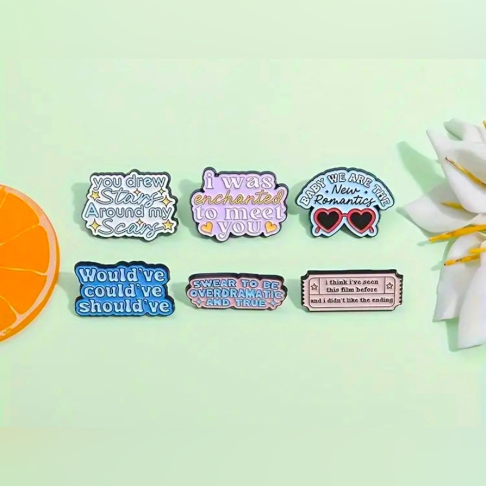Taylor Swift Inspired Pins - Set of 6
